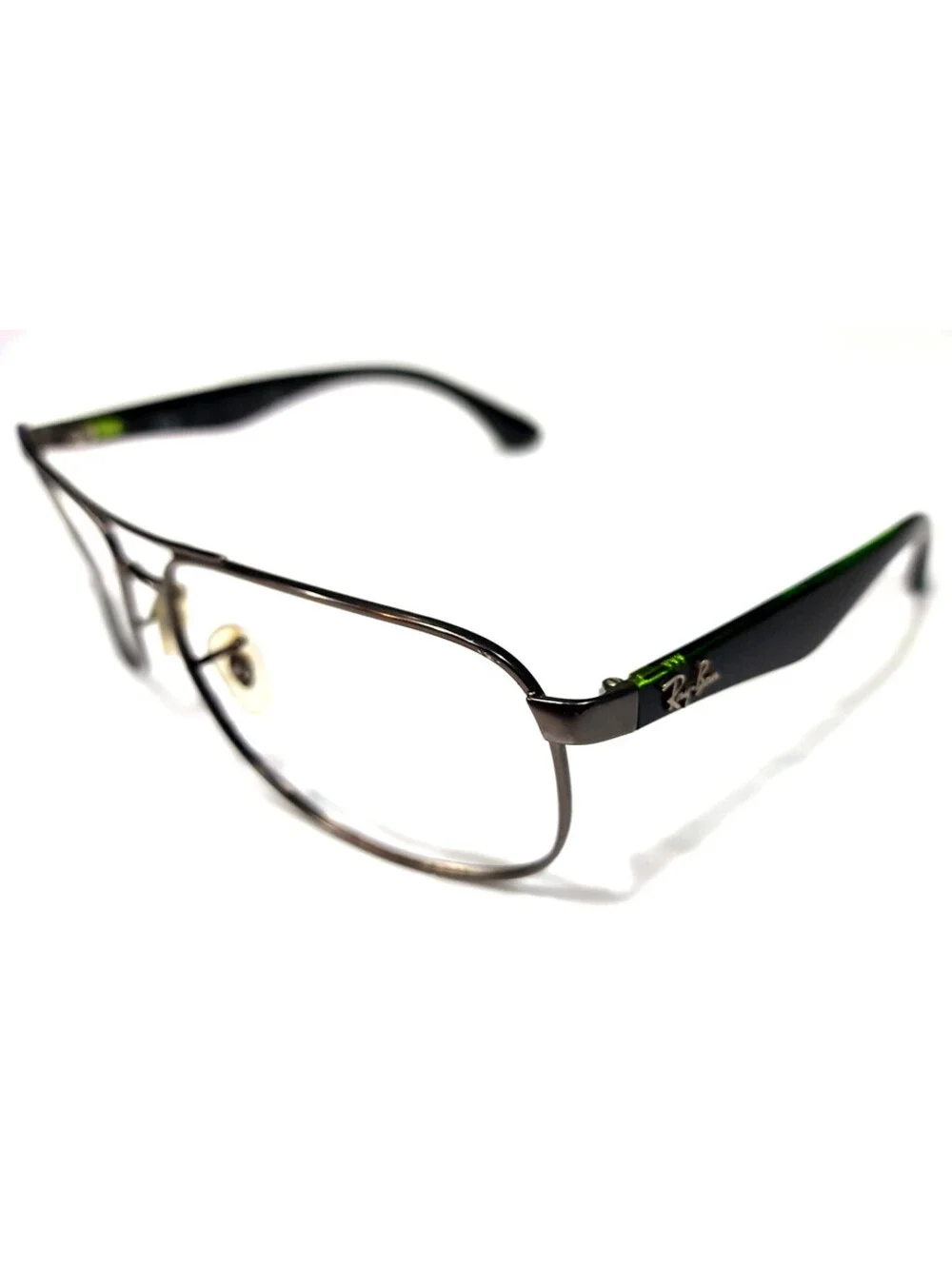 Ray Ban RB3502 029 Gunmetal Green Square Sunglasses Frame 61-14 135
